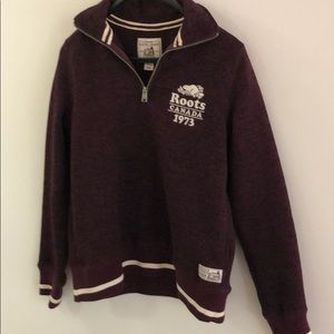 Roots Half Zip Cooper Cabin Pullover Sweater